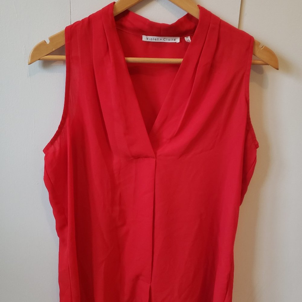 Violet and Clair red blouse